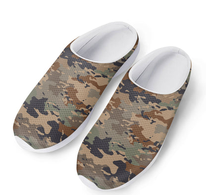 Desert Camouflage Print Mesh Casual Shoes