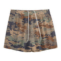Desert Camouflage Print Mesh Shorts