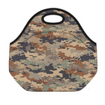 Desert Camouflage Print Neoprene Lunch Bag