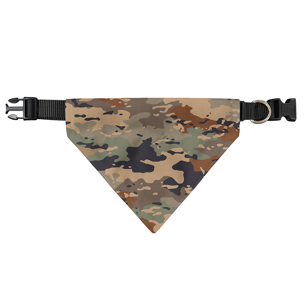 Desert Camouflage Print Over The Collar Dog Bandana