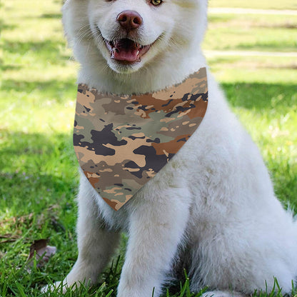 Desert Camouflage Print Over The Collar Dog Bandana