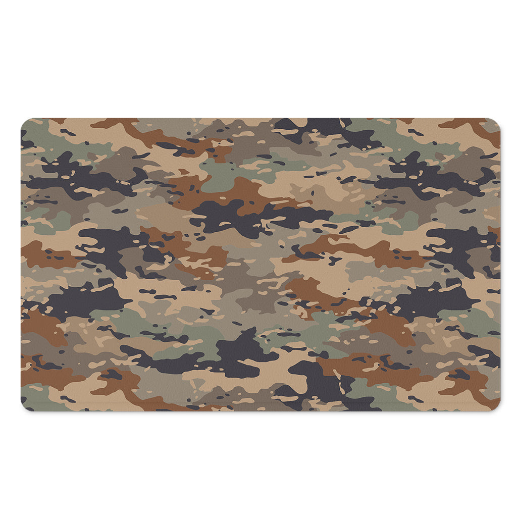 Desert Camouflage Print Polyester Doormat