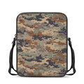 Desert Camouflage Print Rectangular Crossbody Bag