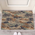 Desert Camouflage Print Rubber Doormat