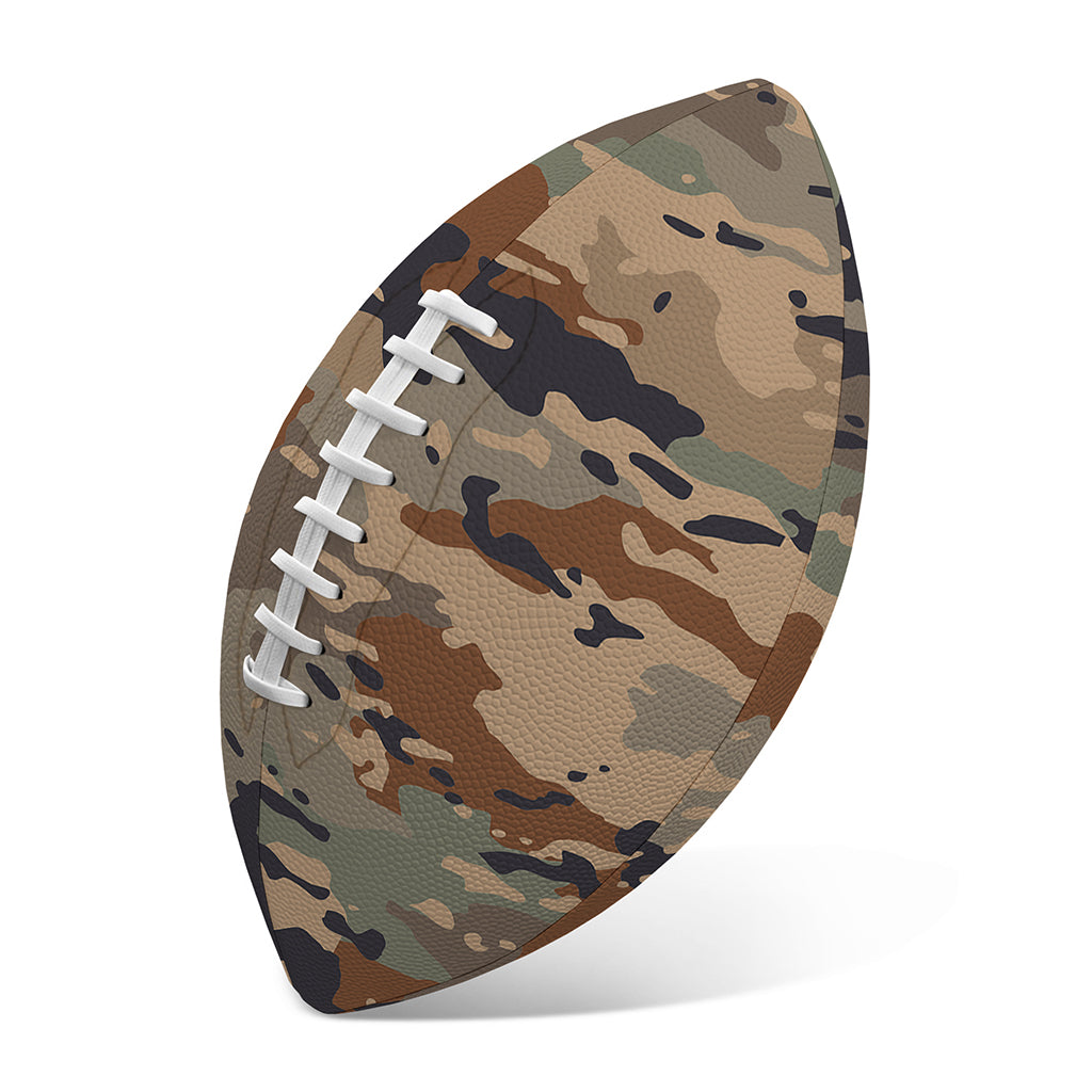 Desert Camouflage Print Rugby Ball