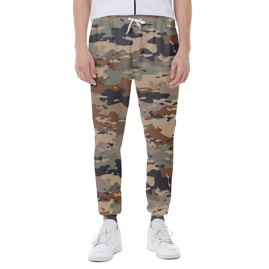 Desert Camouflage Print Scuba Joggers