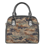 Desert Camouflage Print Shoulder Handbag