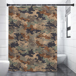 Desert Camouflage Print Shower Curtain