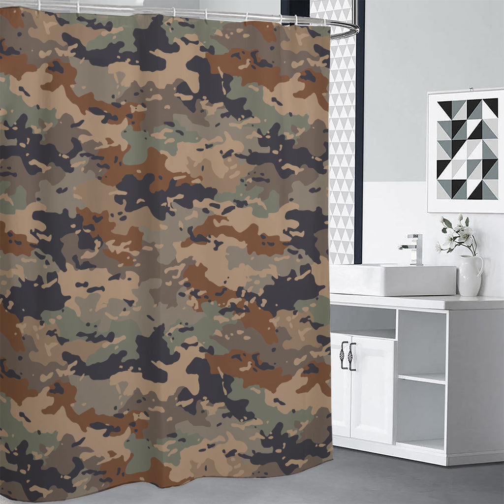 Desert Camouflage Print Shower Curtain
