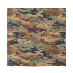 Desert Camouflage Print Silk Bandana