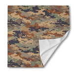 Desert Camouflage Print Silk Bandana