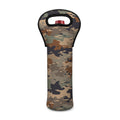Desert Camouflage Print Single Neoprene Wine Tote