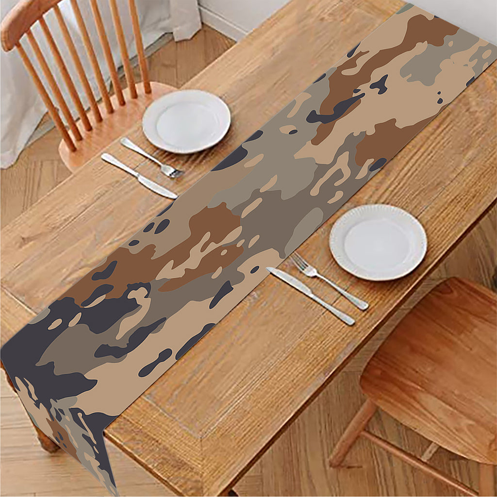 Desert Camouflage Print Table Runner