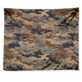 Desert Camouflage Print Tapestry