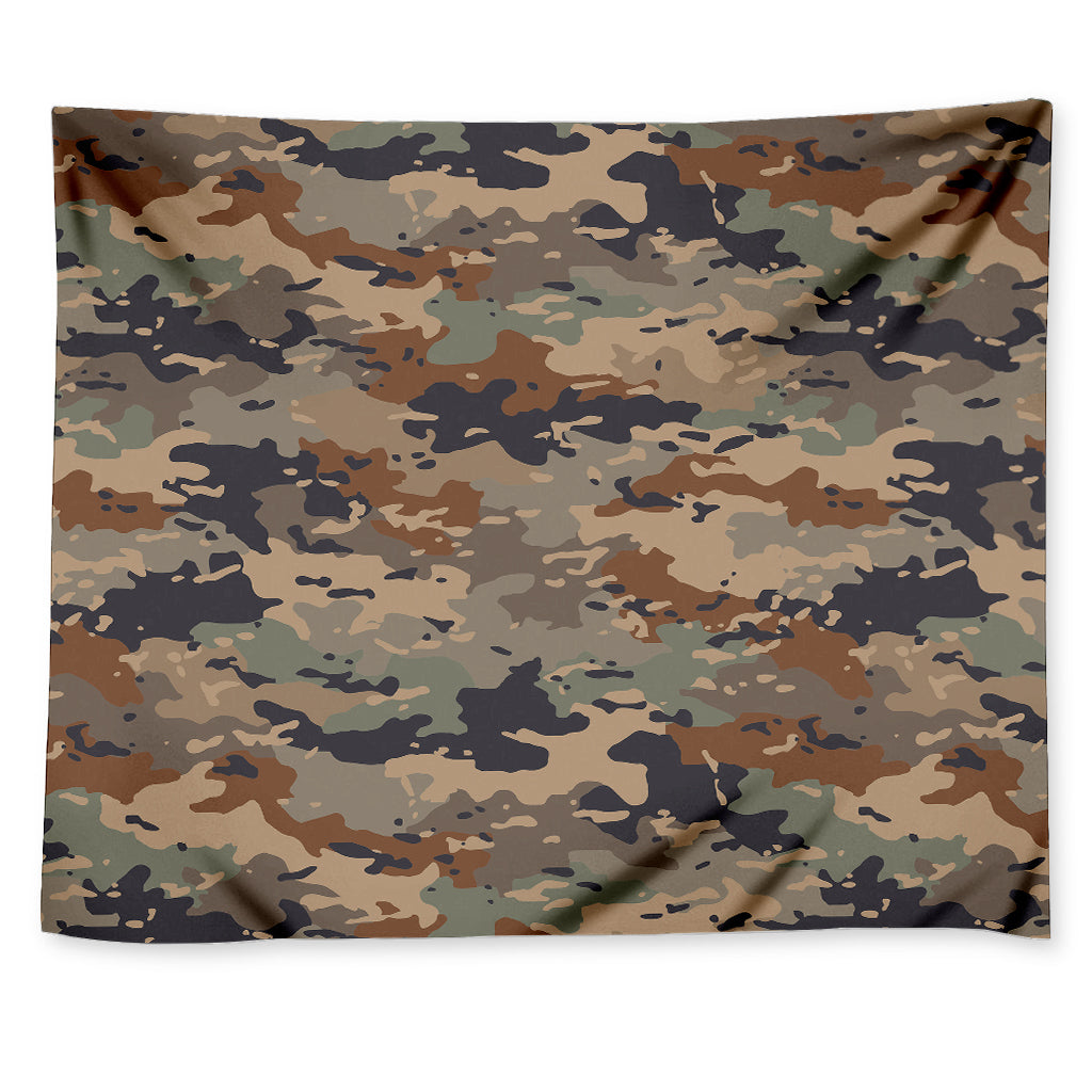 Desert Camouflage Print Tapestry