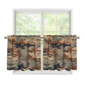 Desert Camouflage Print Tier Curtains
