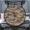Desert Camouflage Print Tire Cover With Camera Hole