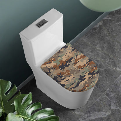 Desert Camouflage Print Toilet Lid Cover
