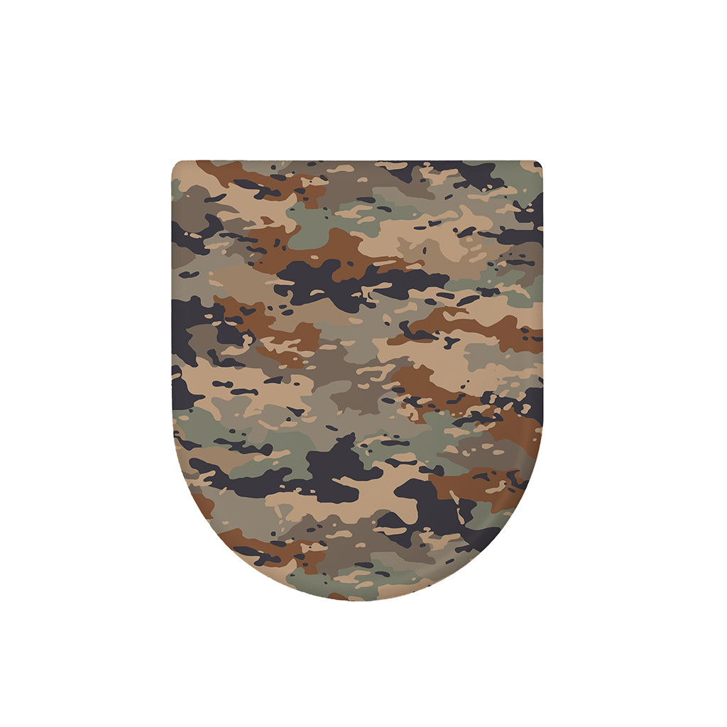 Desert Camouflage Print Toilet Lid Cover
