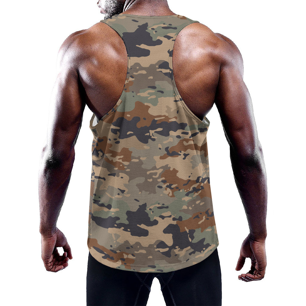 Desert Camouflage Print Training Tank Top