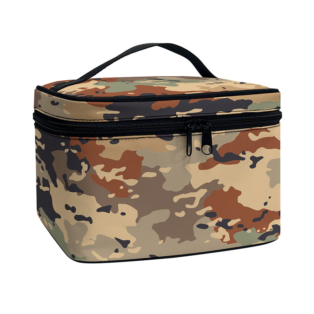 Desert Camouflage Print Travel Makeup Bag