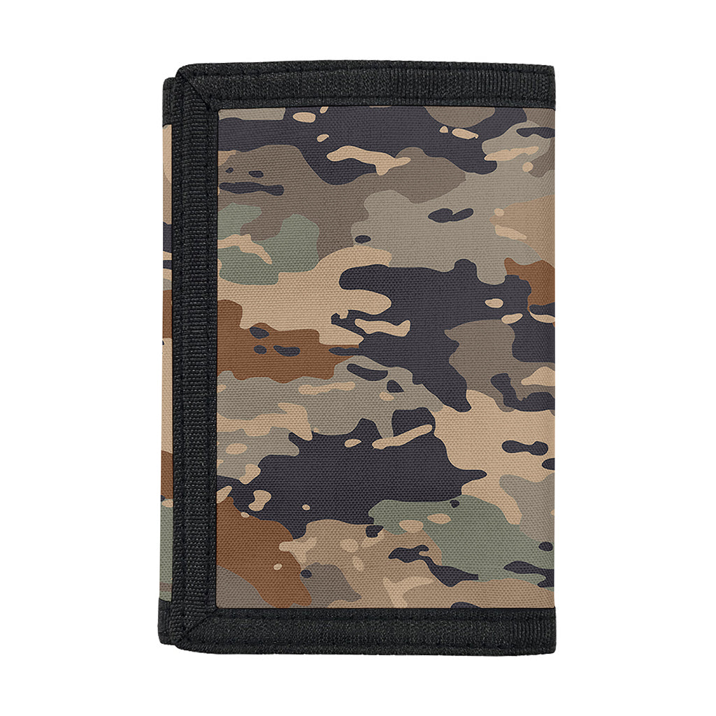 Desert Camouflage Print Trifold Wallet