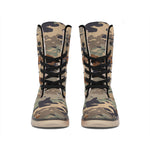 Desert Camouflage Print Winter Boots