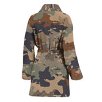 Desert Camouflage Print Women's Bathrobe