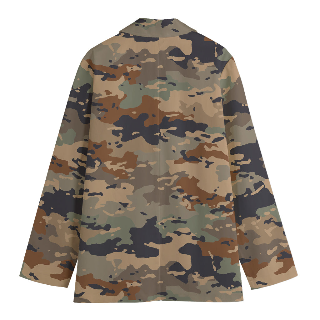 Desert Camouflage Print Women's Blazer