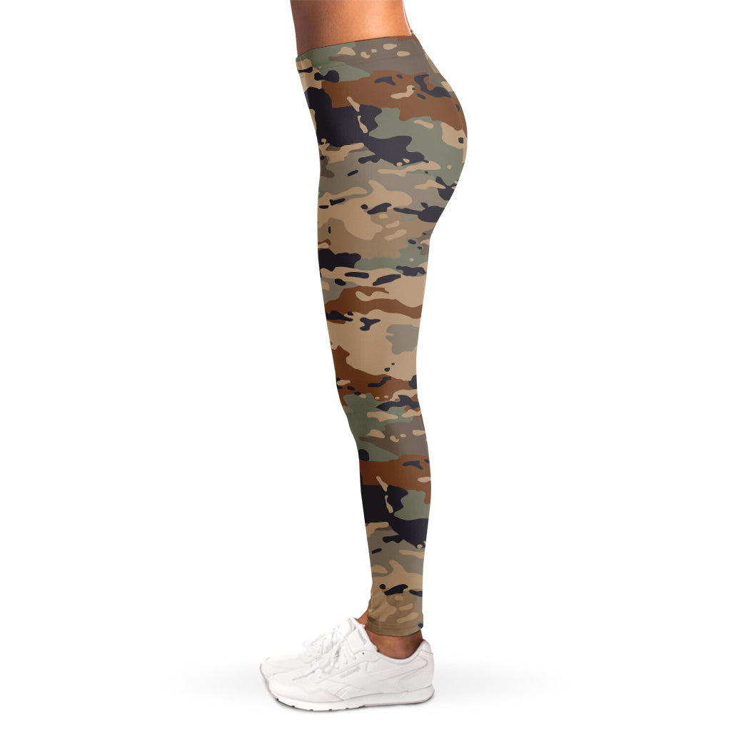 Desert Camouflage Print Women's Leggings