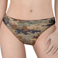 Desert Camouflage Print Women's Thong