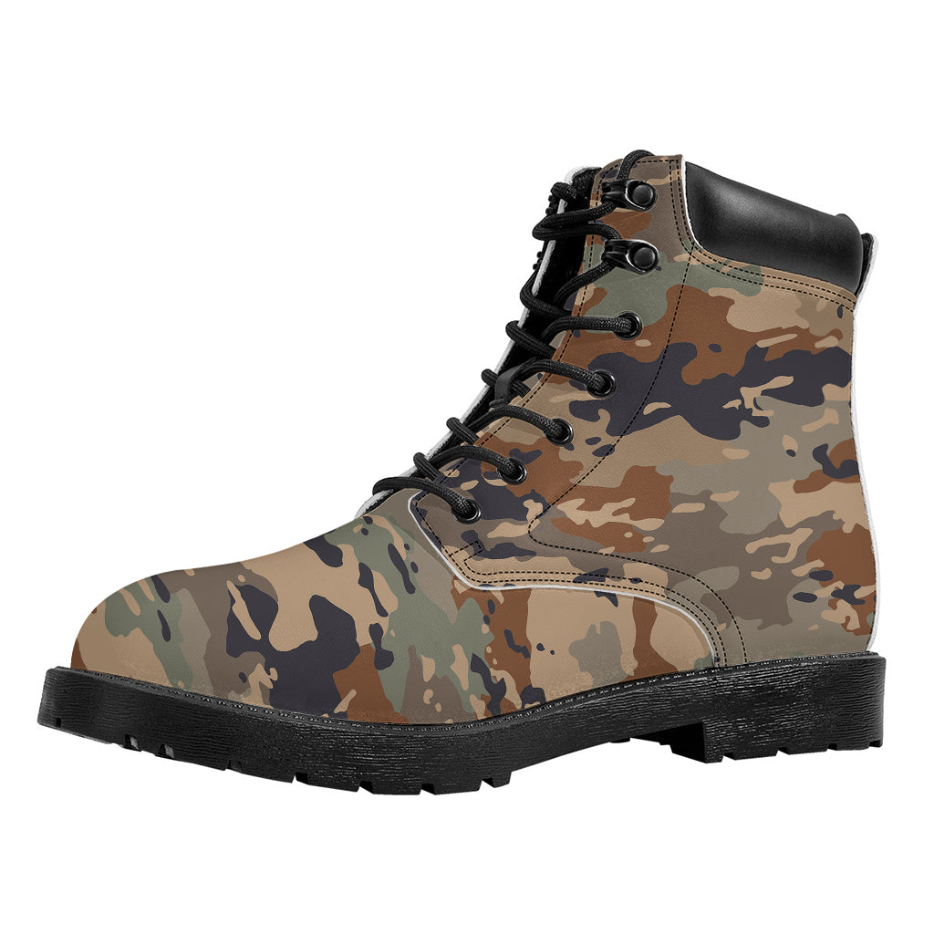 Desert Camouflage Print Work Boots