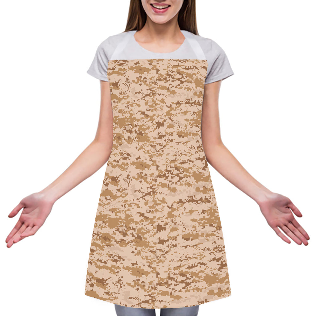 Desert Digital Camo Pattern Print Adjustable Apron