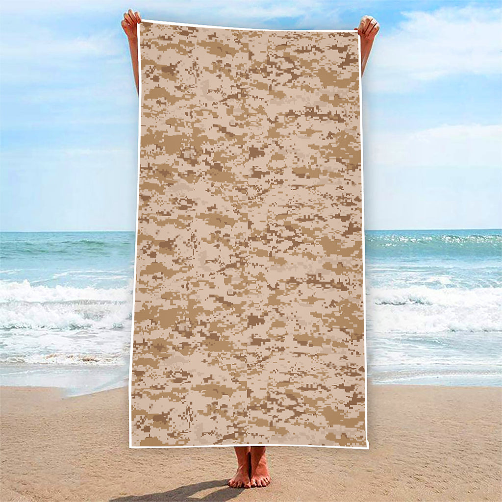 Desert Digital Camo Pattern Print Beach Towel