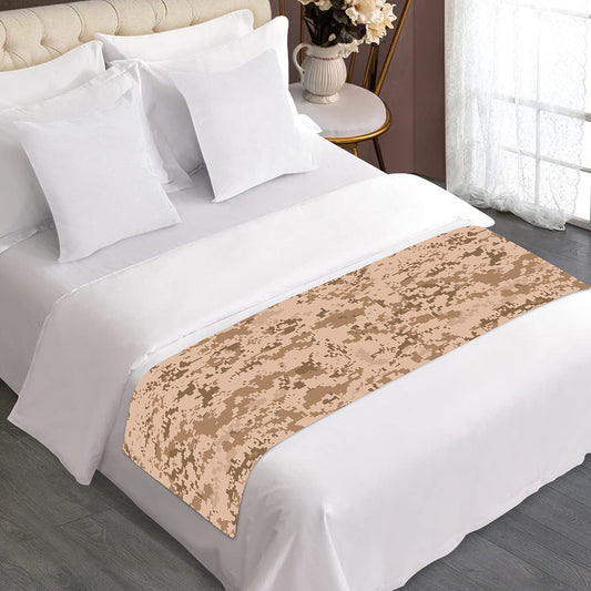 Desert Digital Camo Pattern Print Bed Runner