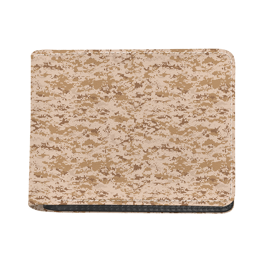 Desert Digital Camo Pattern Print Bifold Wallet