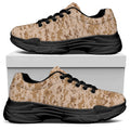 Desert Digital Camo Pattern Print Black Chunky Shoes