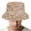 Desert Digital Camo Pattern Print Bucket Hat