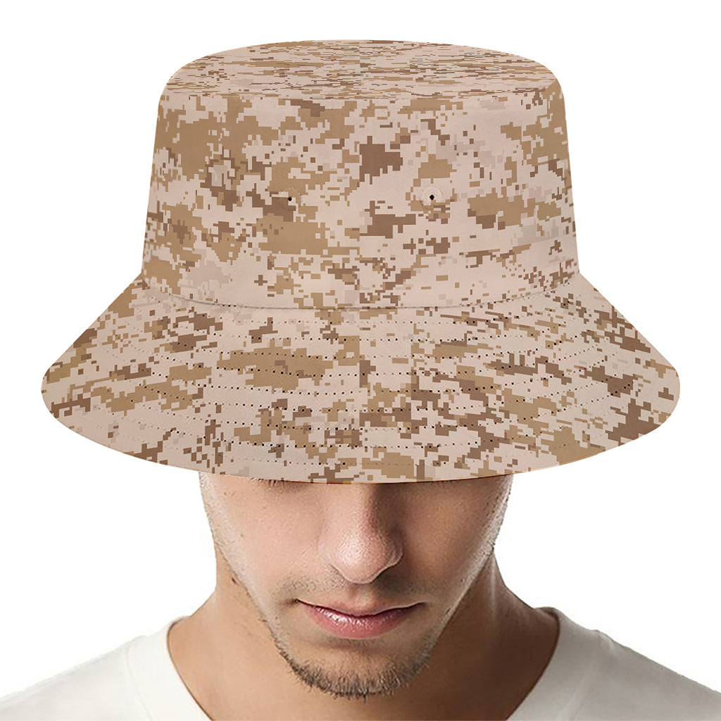 Desert Digital Camo Pattern Print Bucket Hat