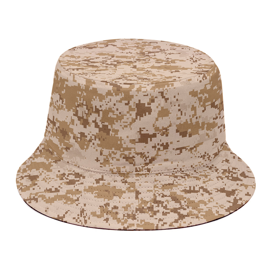 Desert Digital Camo Pattern Print Bucket Hat