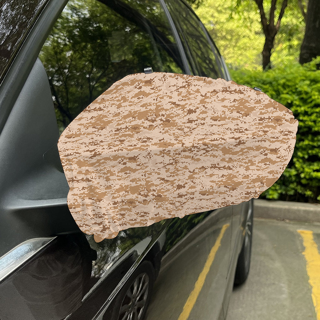 Desert Digital Camo Pattern Print Car Side Mirror Covers