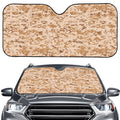 Desert Digital Camo Pattern Print Car Windshield Sun Shade