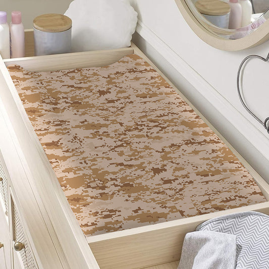 Desert Digital Camo Pattern Print Changing Pad Cover