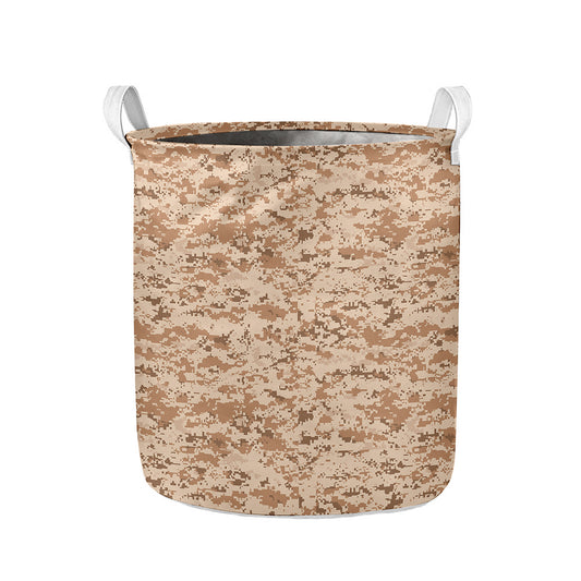 Desert Digital Camo Pattern Print Collapsible Laundry Basket