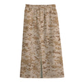 Desert Digital Camo Pattern Print Cotton Front Slit Maxi Skirt