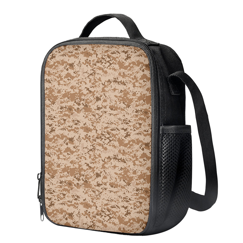 Desert Digital Camo Pattern Print Crossbody Lunch Bag