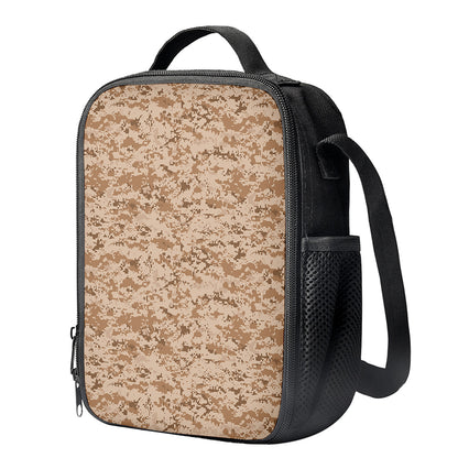 Desert Digital Camo Pattern Print Crossbody Lunch Bag
