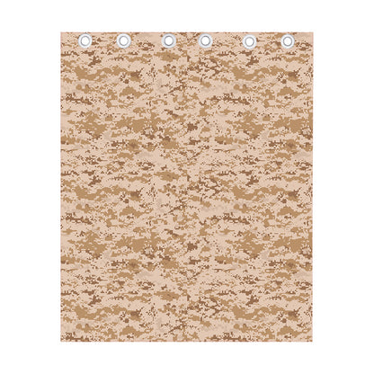 Desert Digital Camo Pattern Print Curtain