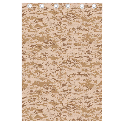 Desert Digital Camo Pattern Print Curtain