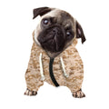 Desert Digital Camo Pattern Print Dog Zip Up Hoodie